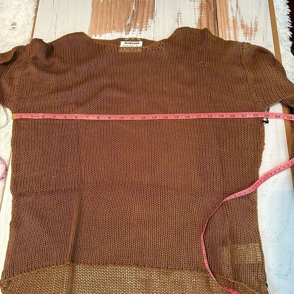 One Teaspoon Luxe Wide French Knit Top Tan Size Medium - Picture 6 of 8